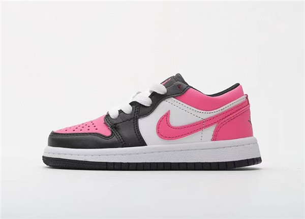 Youth Running Weapon Air Jordan 1 Pink/Black/White Low Top Shoes 0073 Youth Running Weapon Air Jordan 1 Pink/Black/White Low Top Shoes 0073